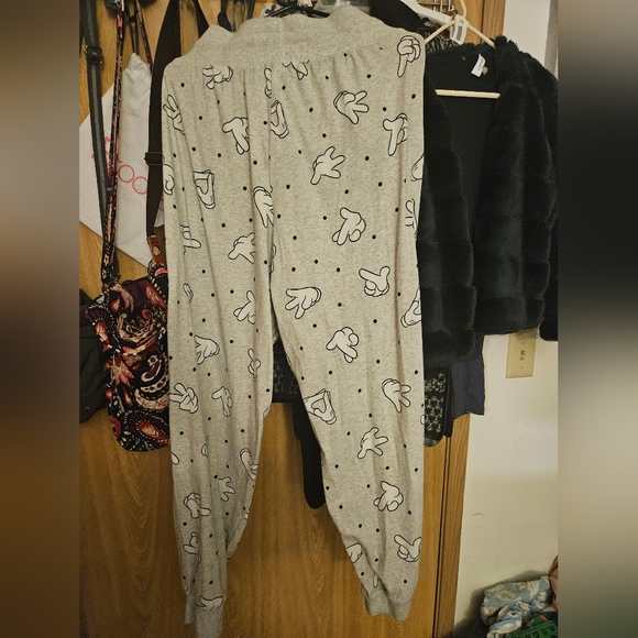 Disney mickey mouse glove lounge pants with side pockets - Picture 1 of 2